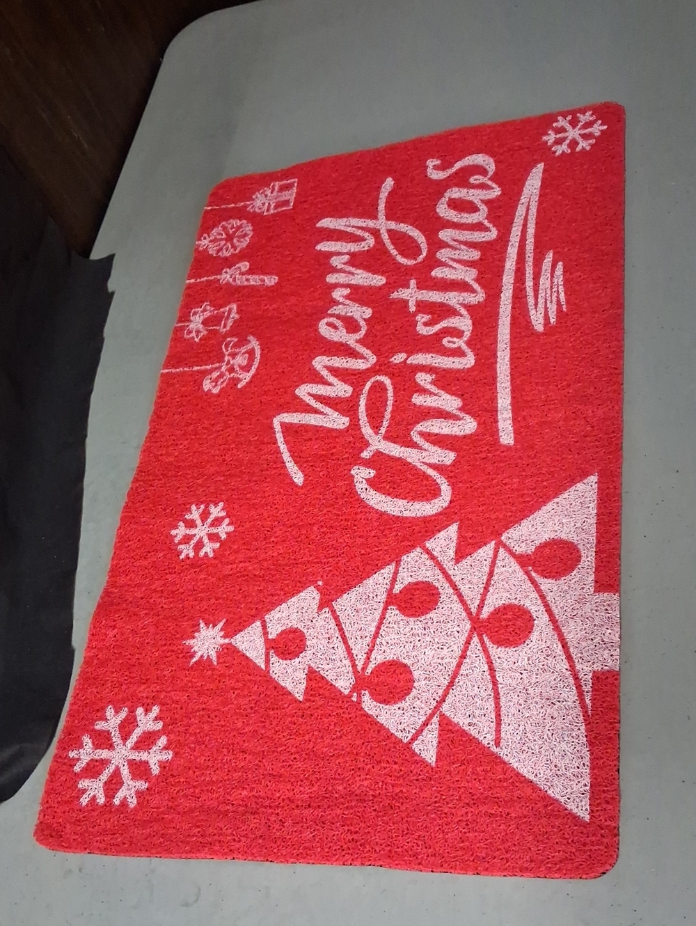 Red "Merry Christmas" Holiday Doormat